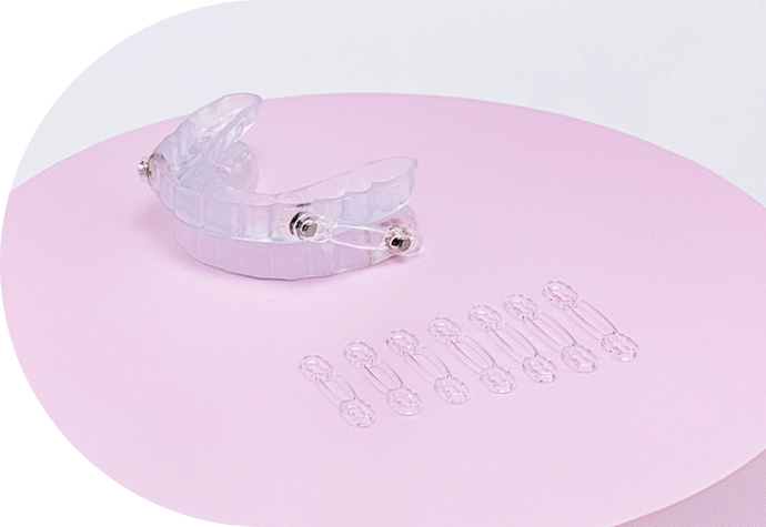 Férula de avance mandibular para apnea del sueño y ronquido